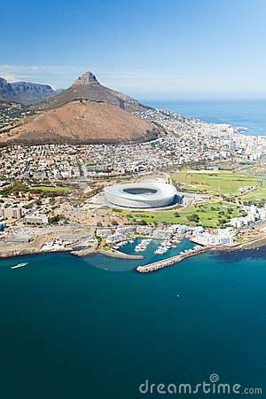 Photo:  Aerial view of Cape Town, South Africa